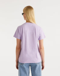 T-shirt Strass à col rond - Lilac