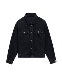 Veste regular à broderie cœur - Black