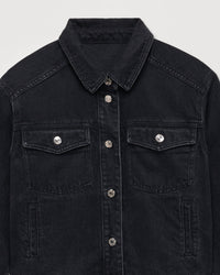 Veste regular à broderie cœur - Black