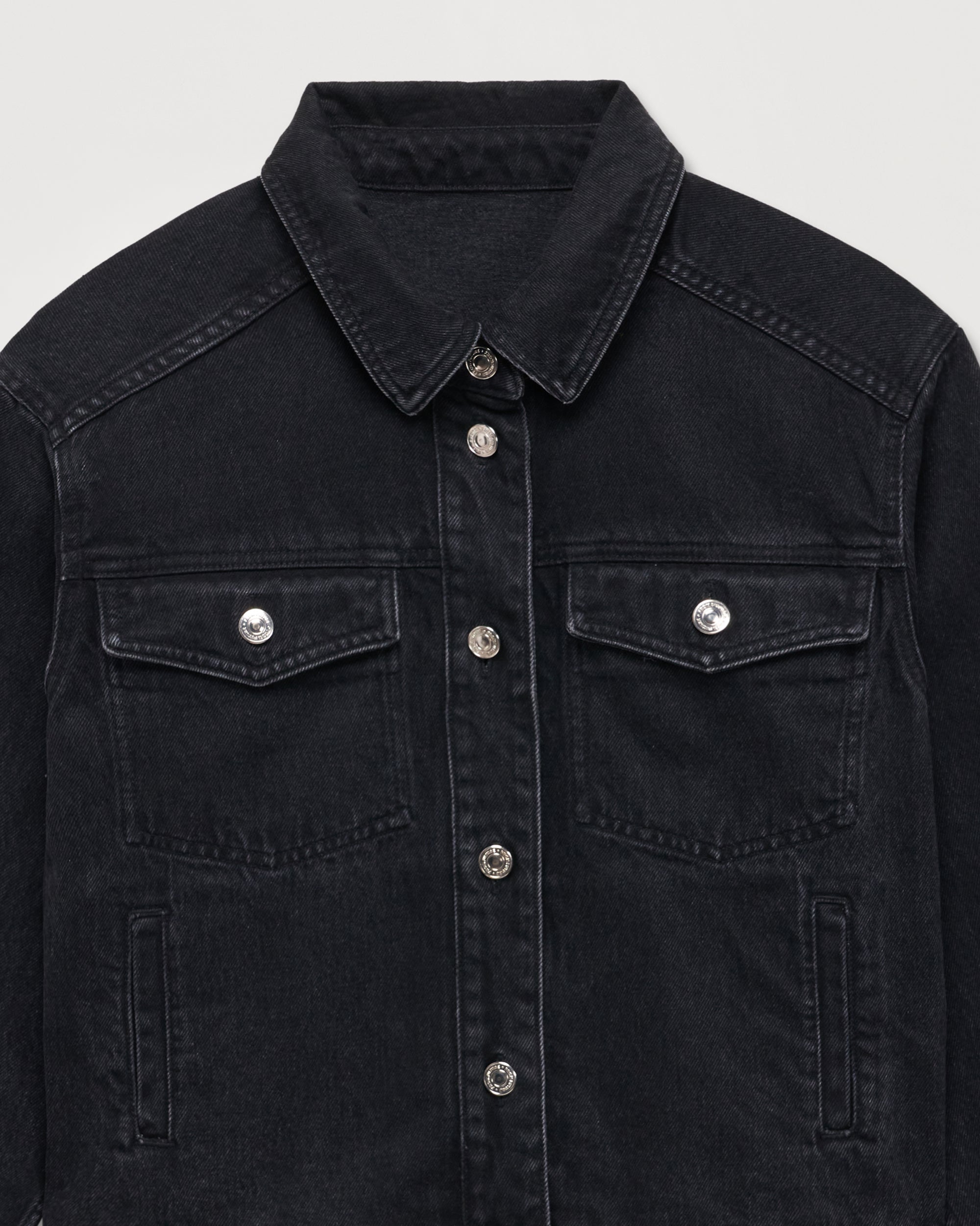 Veste regular à broderie cœur - Black