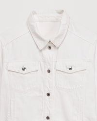 Veste regular à broderie future - Ecru