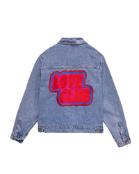 Veste regular à broderie Love Club - Light Blue
