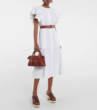 Mules compensées Oli en cuir - Brunet Brown
