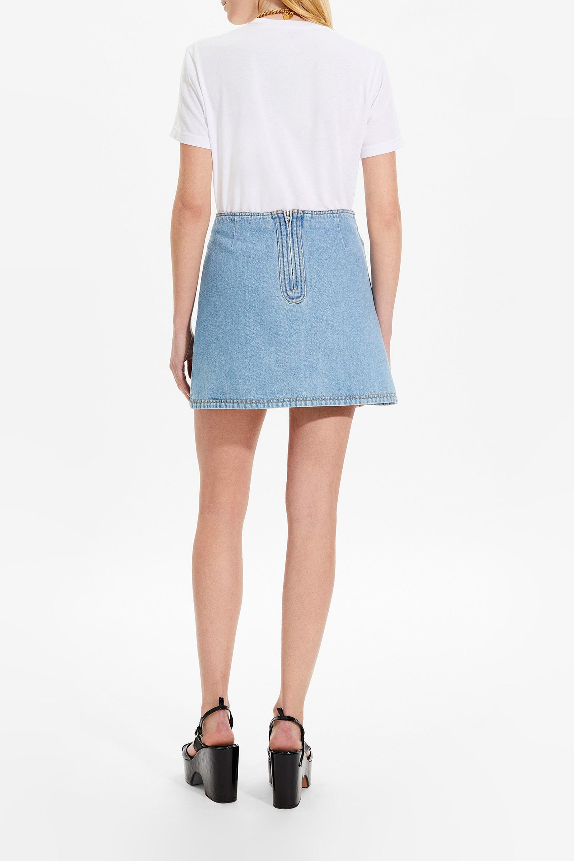 Mini-jupe en jean - Indigo
