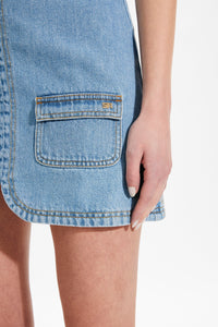 Mini-jupe en jean - Indigo