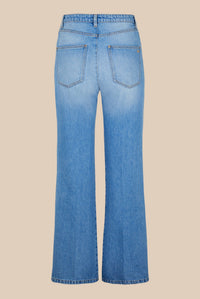 Jean taille haute - Indigo