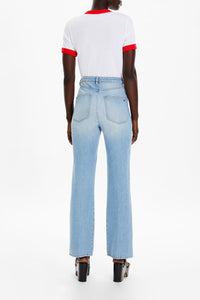 Jean taille haute - Indigo