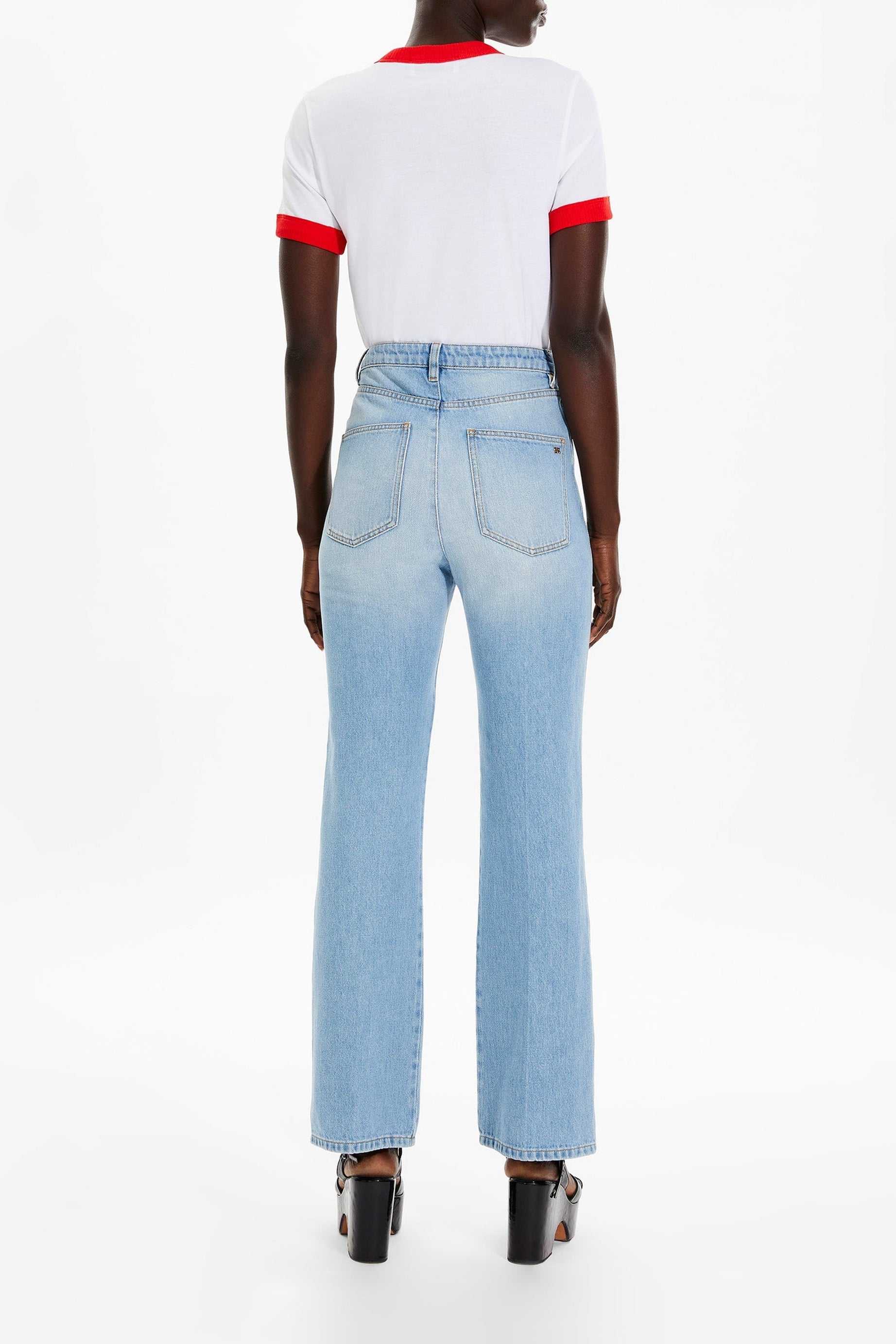 Jean taille haute - Indigo