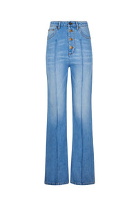 Jean taille haute - Indigo