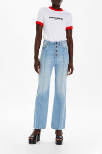 Jean taille haute - Indigo