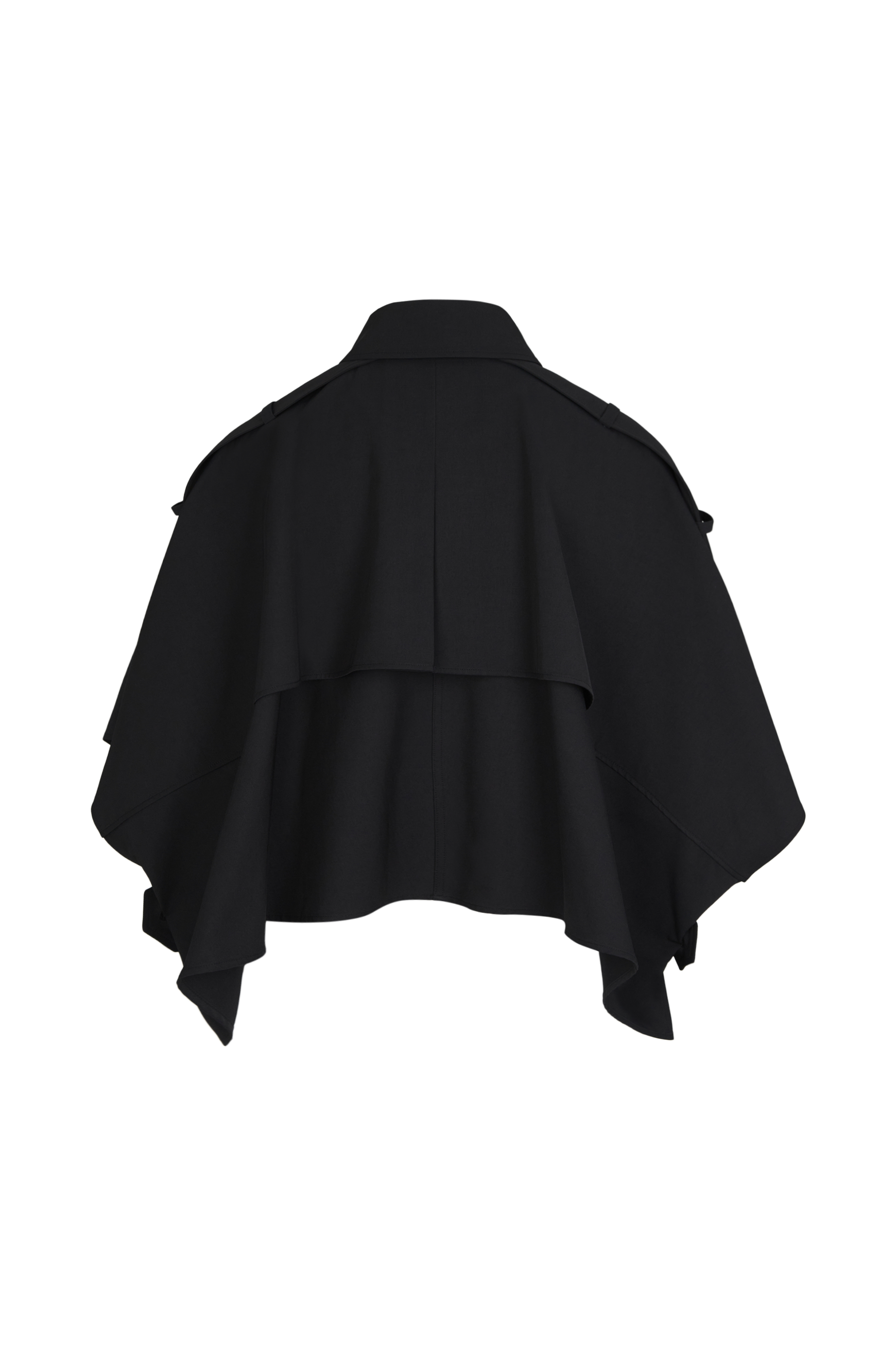 Cape crop en gabardine - Noir