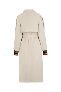 Trench long structuré - Beige