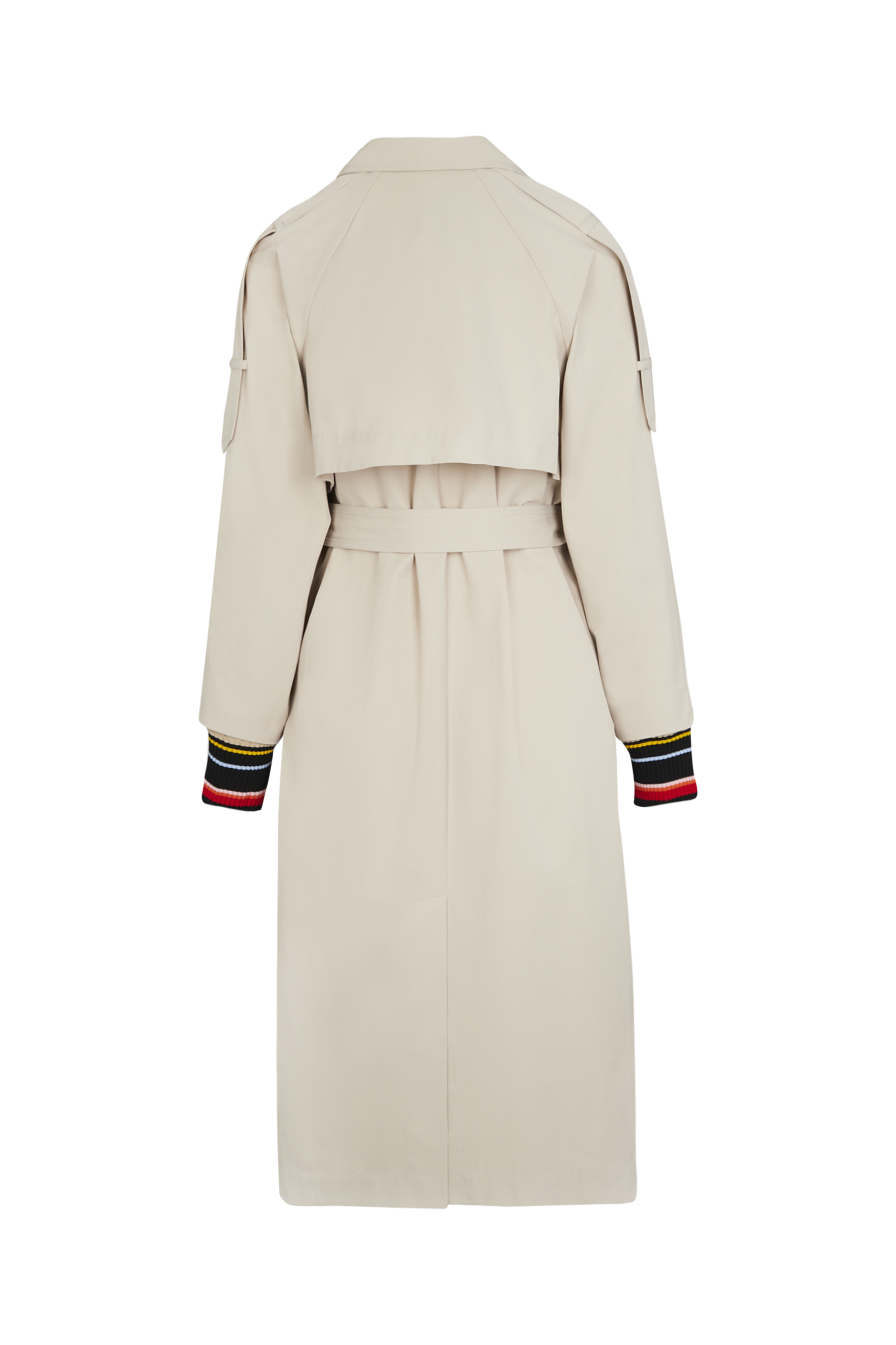 Trench long structuré - Beige