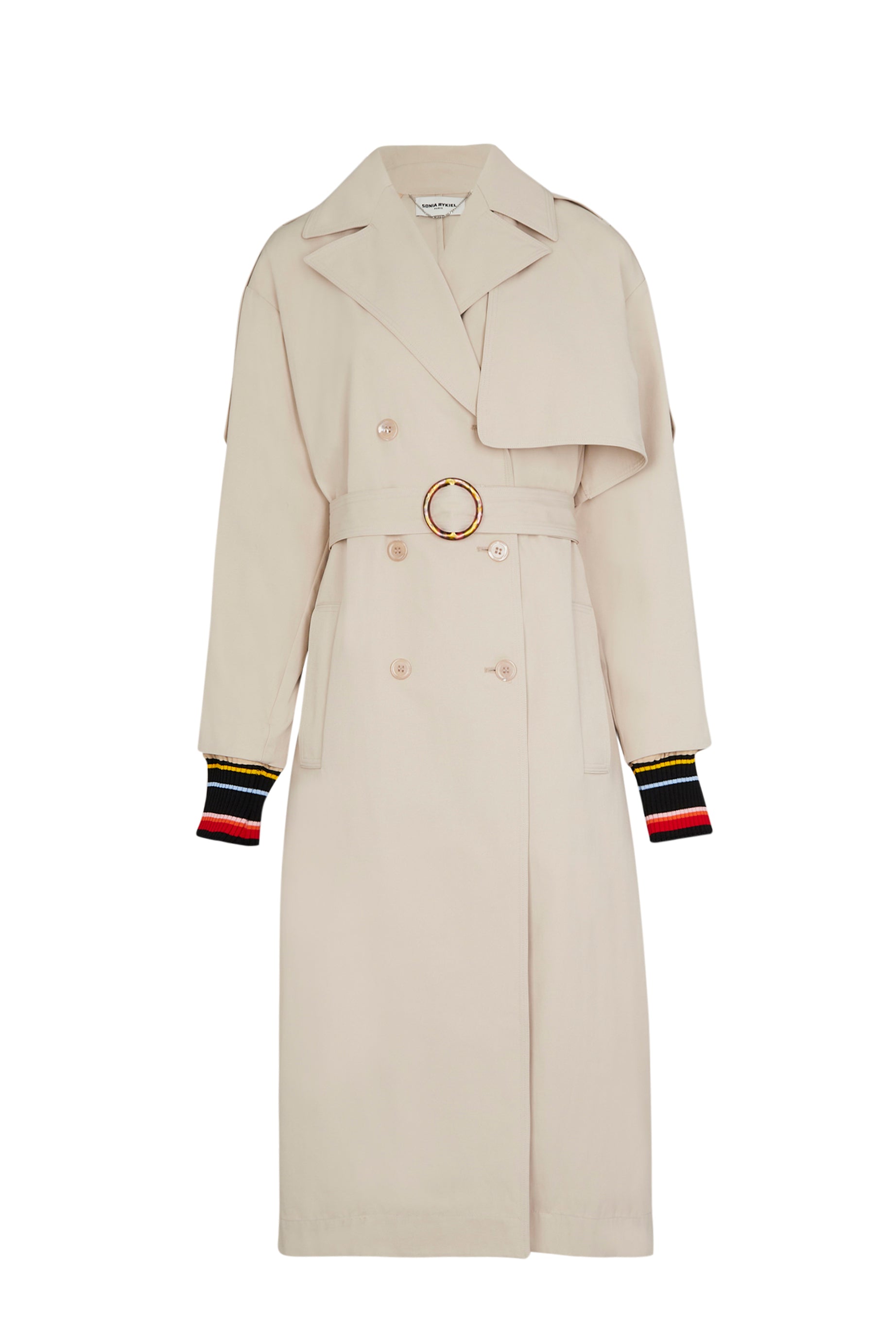 Trench long structuré - Beige