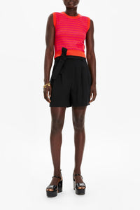Short Tailoring nouable à la taille - Noir