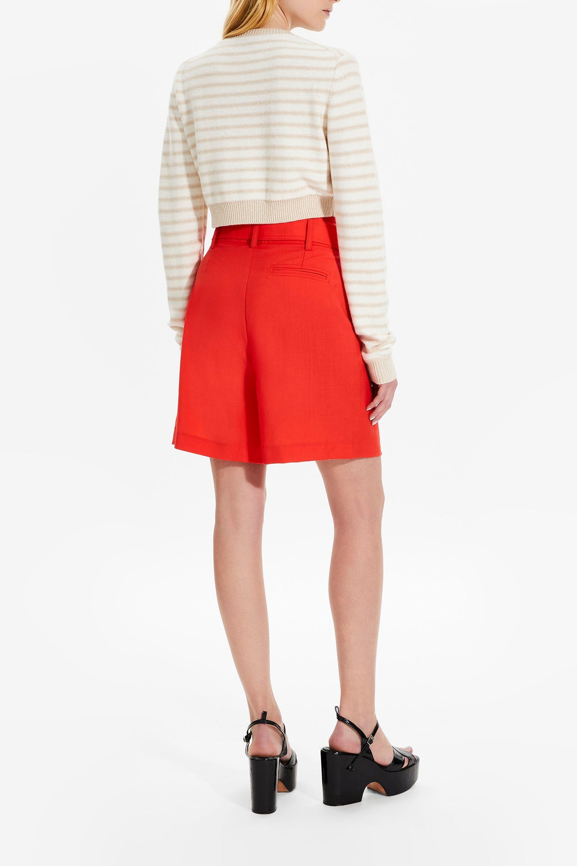 Short Tailoring nouable à la taille - Corail