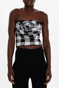 Bustier en sequins - Noir