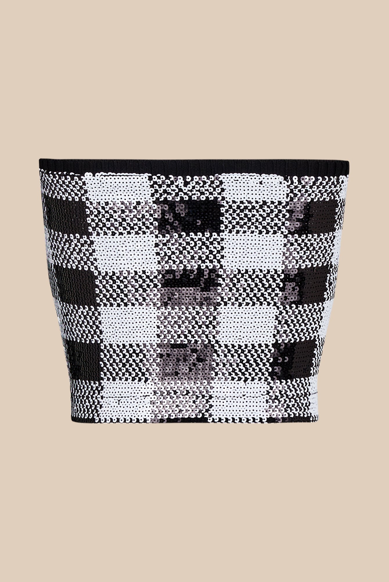 Bustier en sequins - Noir
