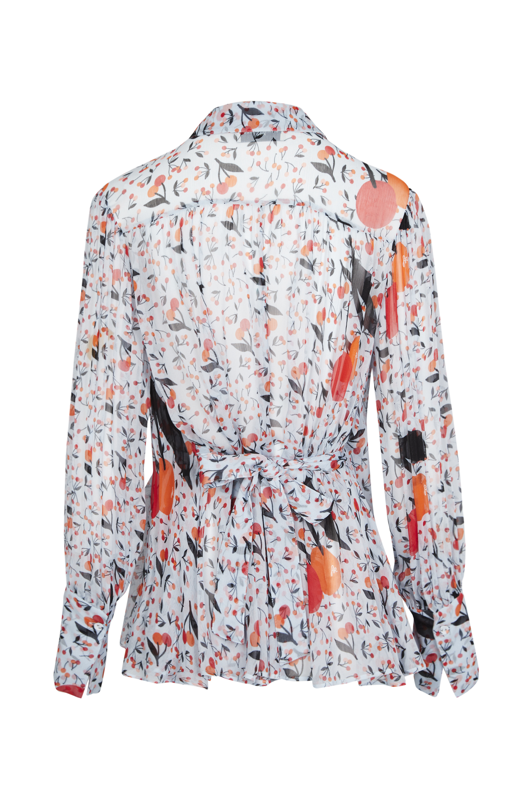 Chemise fluide à imprimé fleurie - Baby Blue