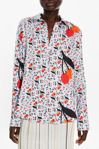 Chemise en twill à motifs cerise - Baby Blue