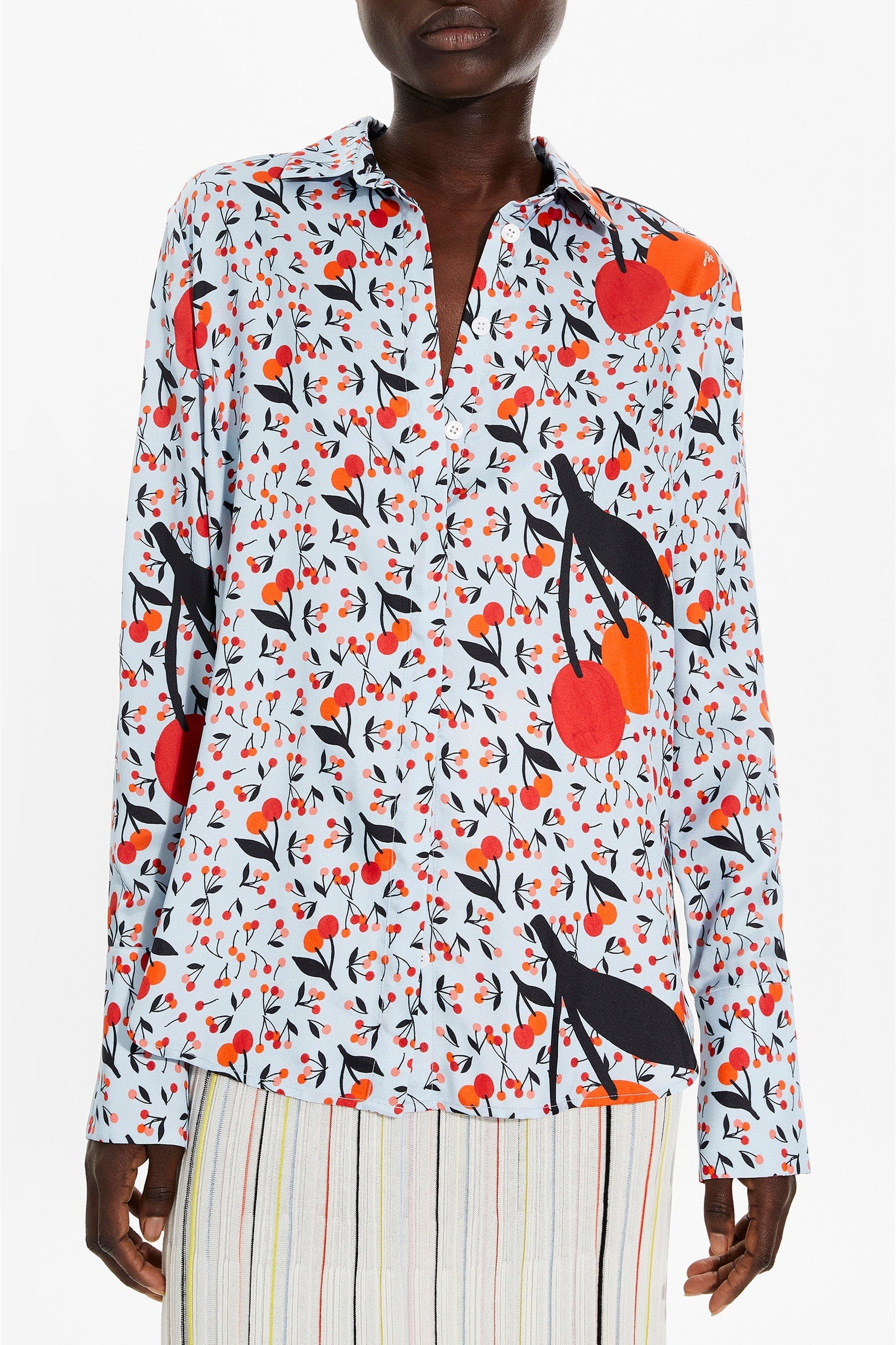 Chemise en twill à motifs cerise - Baby Blue