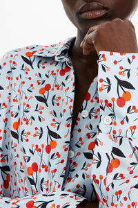 Chemise en twill à motifs cerise - Baby Blue