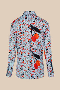 Chemise en twill à motifs cerise - Baby Blue