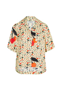 Chemise oversize à manches courtes - Baby Yellow