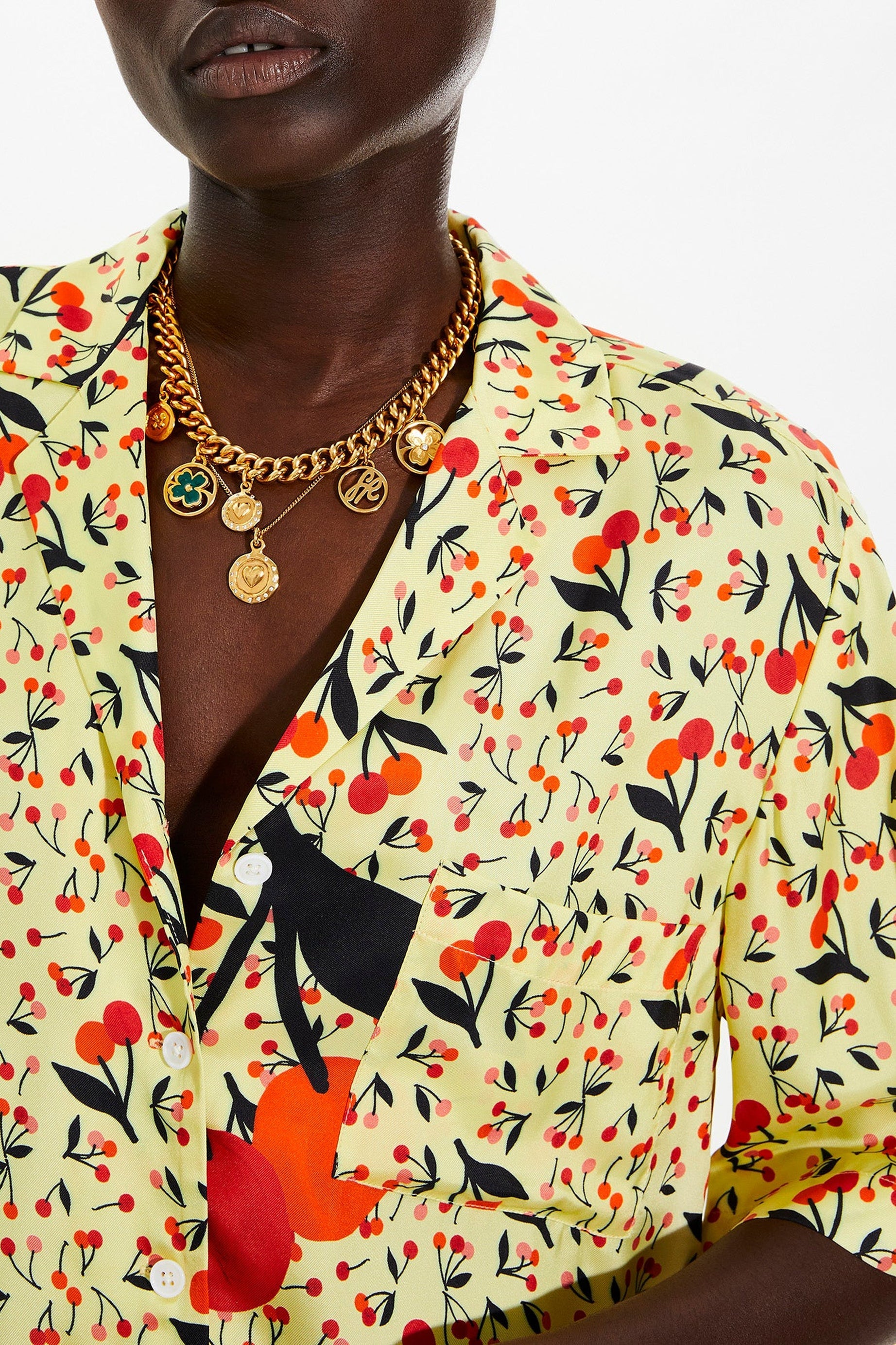 Chemise oversize à manches courtes - Baby Yellow