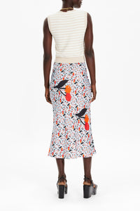Jupe midi à motifs cerise - Baby Blue