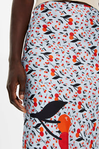 Jupe midi à motifs cerise - Baby Blue