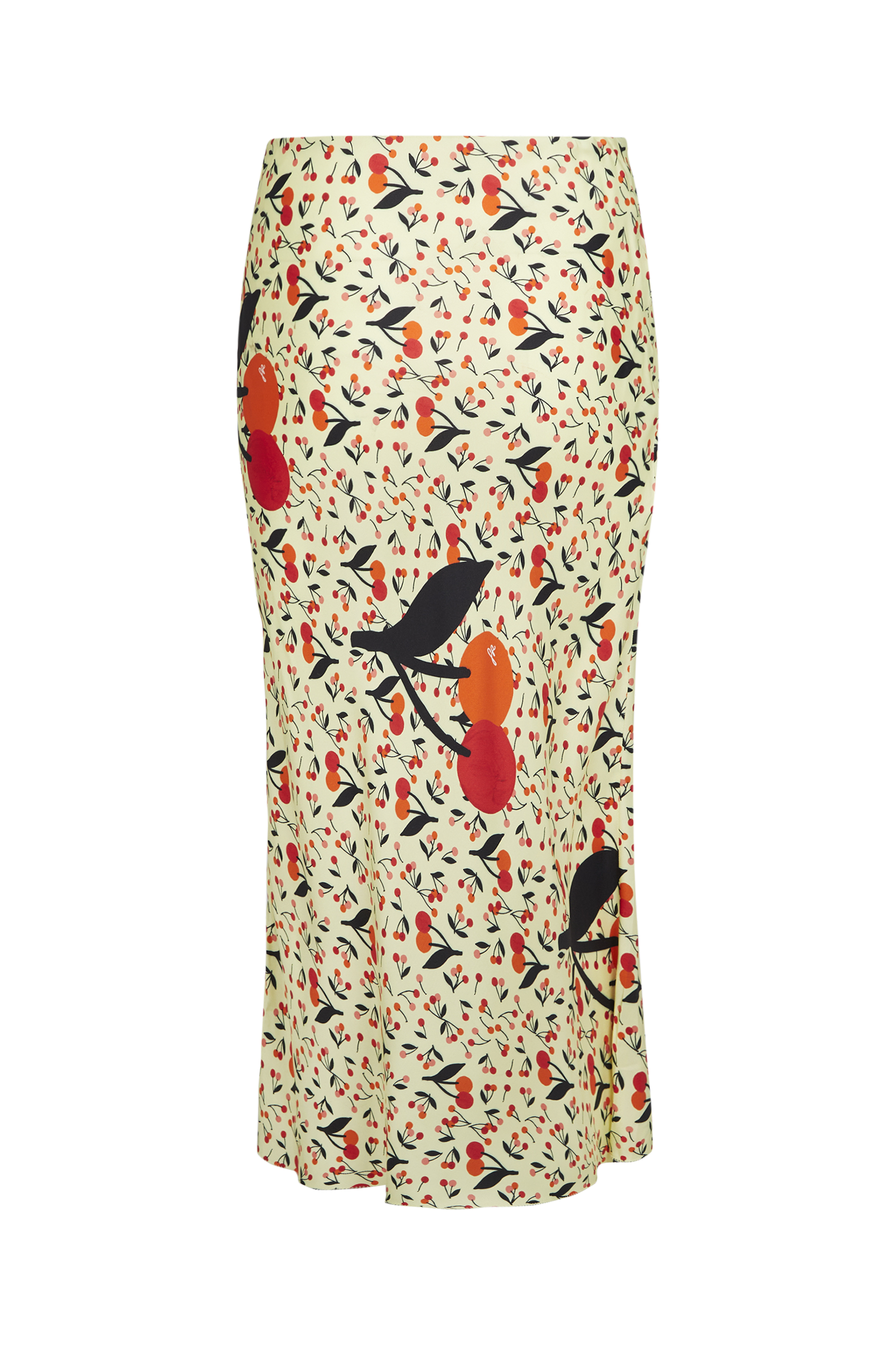Jupe midi à motifs cerise - Baby Yellow