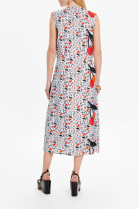 Robe midi en twill - Baby Blue