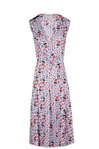 Robe midi en twill - Baby Blue