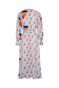 Robe longue fluide à motifs cerise - Baby Blue