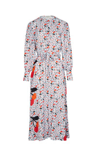 Robe longue fluide à motifs cerise - Baby Blue