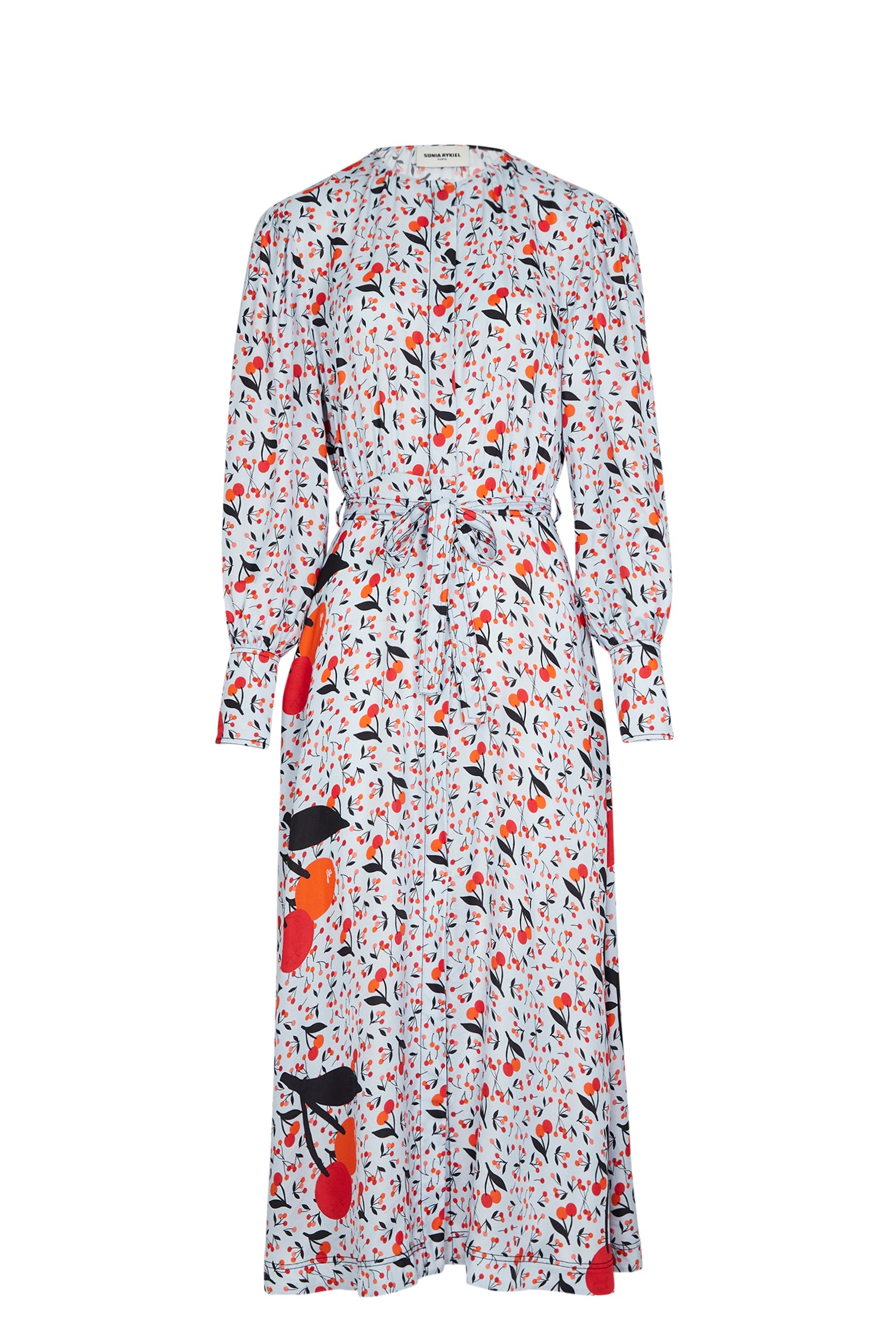 Robe longue fluide à motifs cerise - Baby Blue
