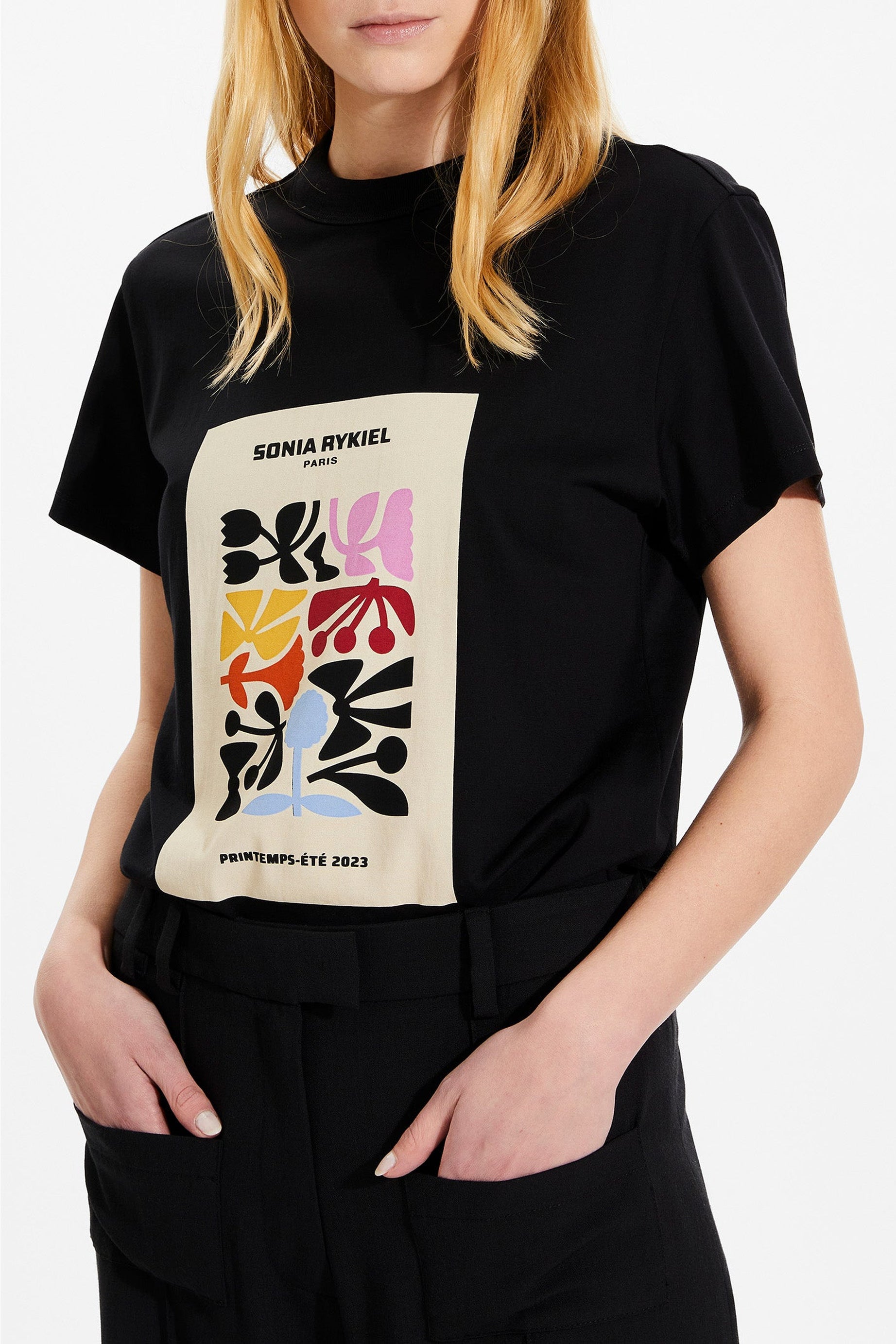 T-shirt à imrpimé - Noir
