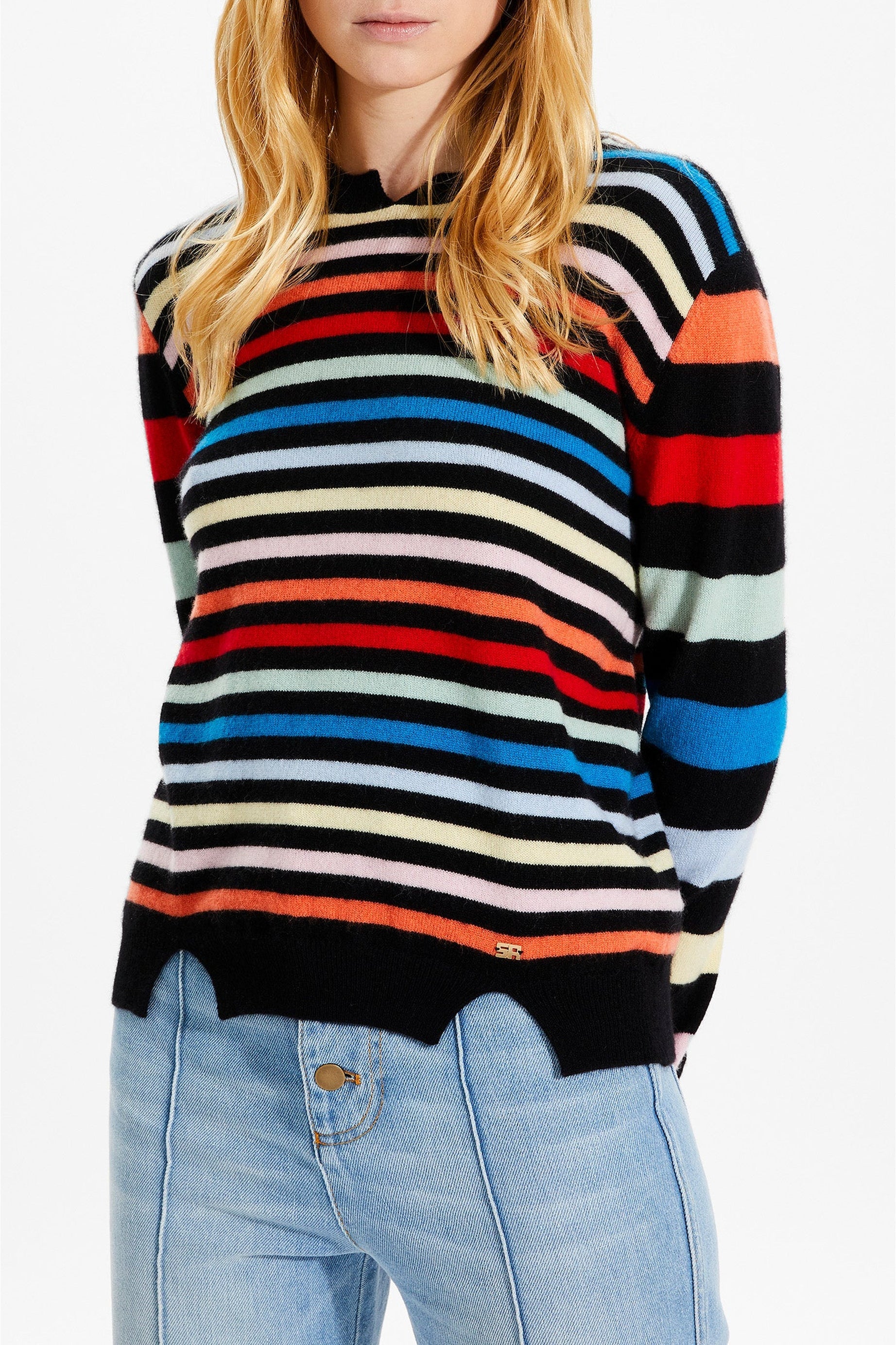 Pull Poorboy rayé en laine - Multicolor
