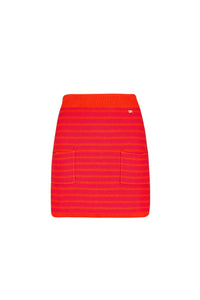 Jupe courte bicolore - Fuchsia & Corail