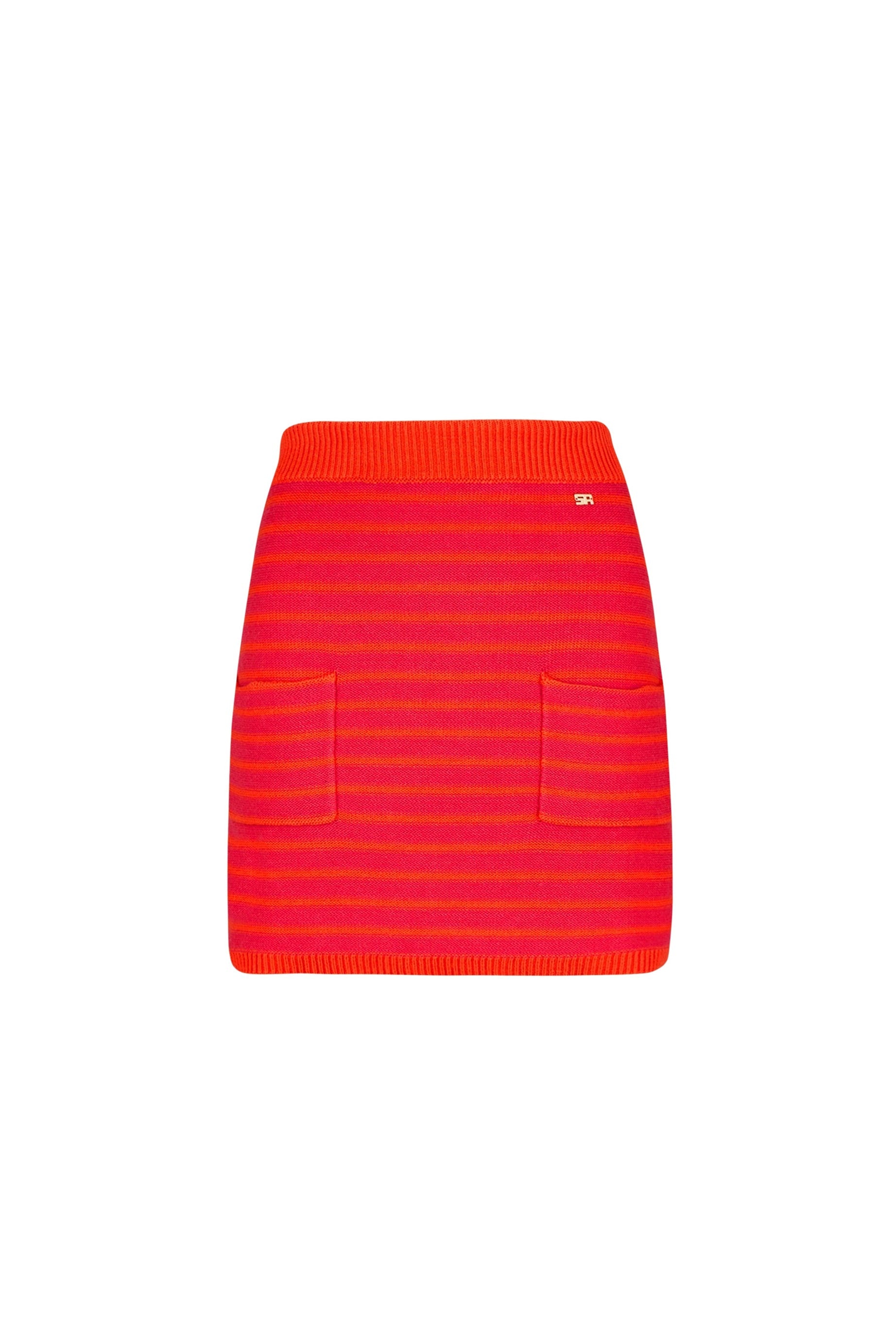 Jupe courte bicolore - Fuchsia & Corail