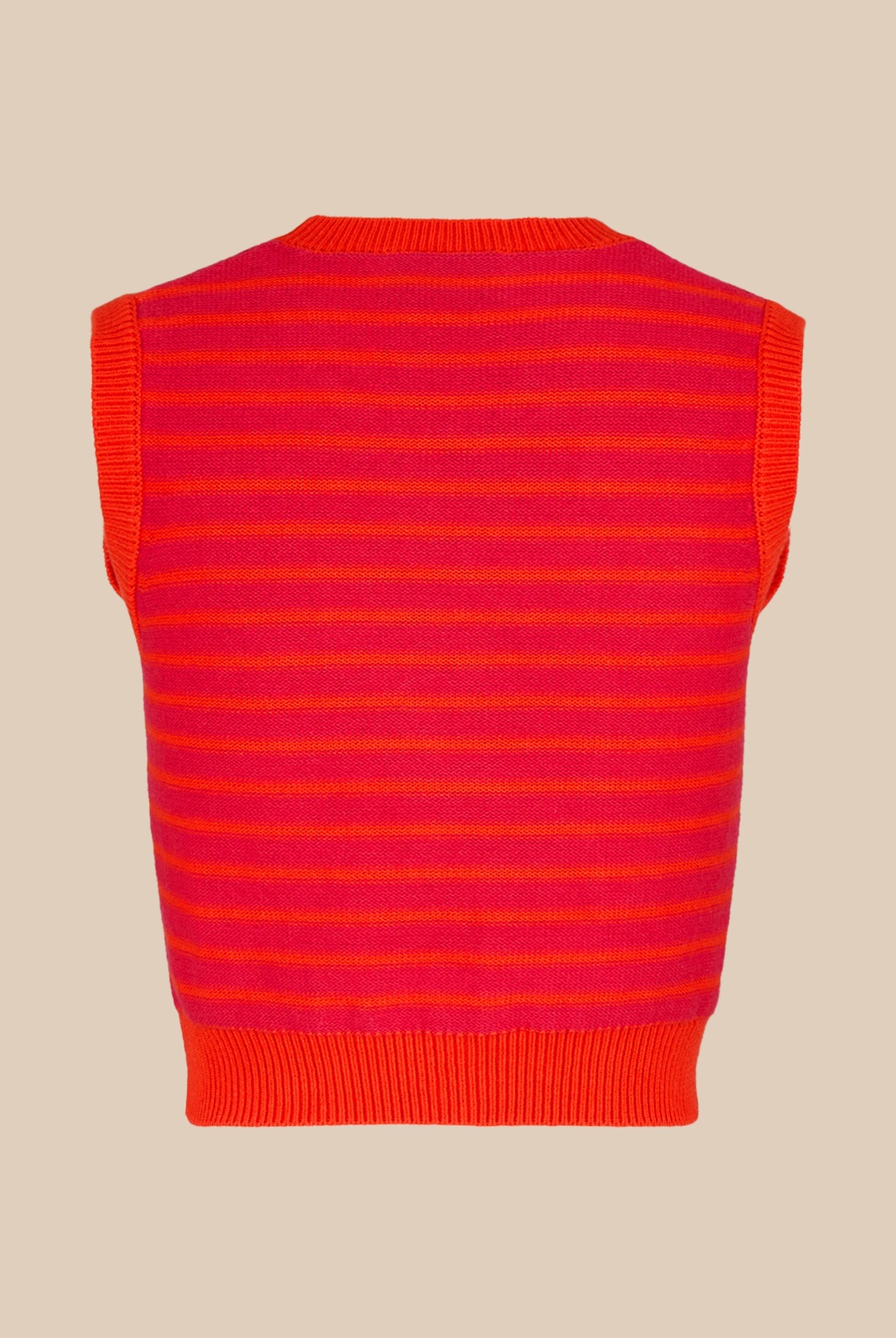 Top sans manches bicolore - Fuchsia & Corail