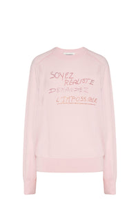 Pull à motifs en strass en laine - Baby Rose