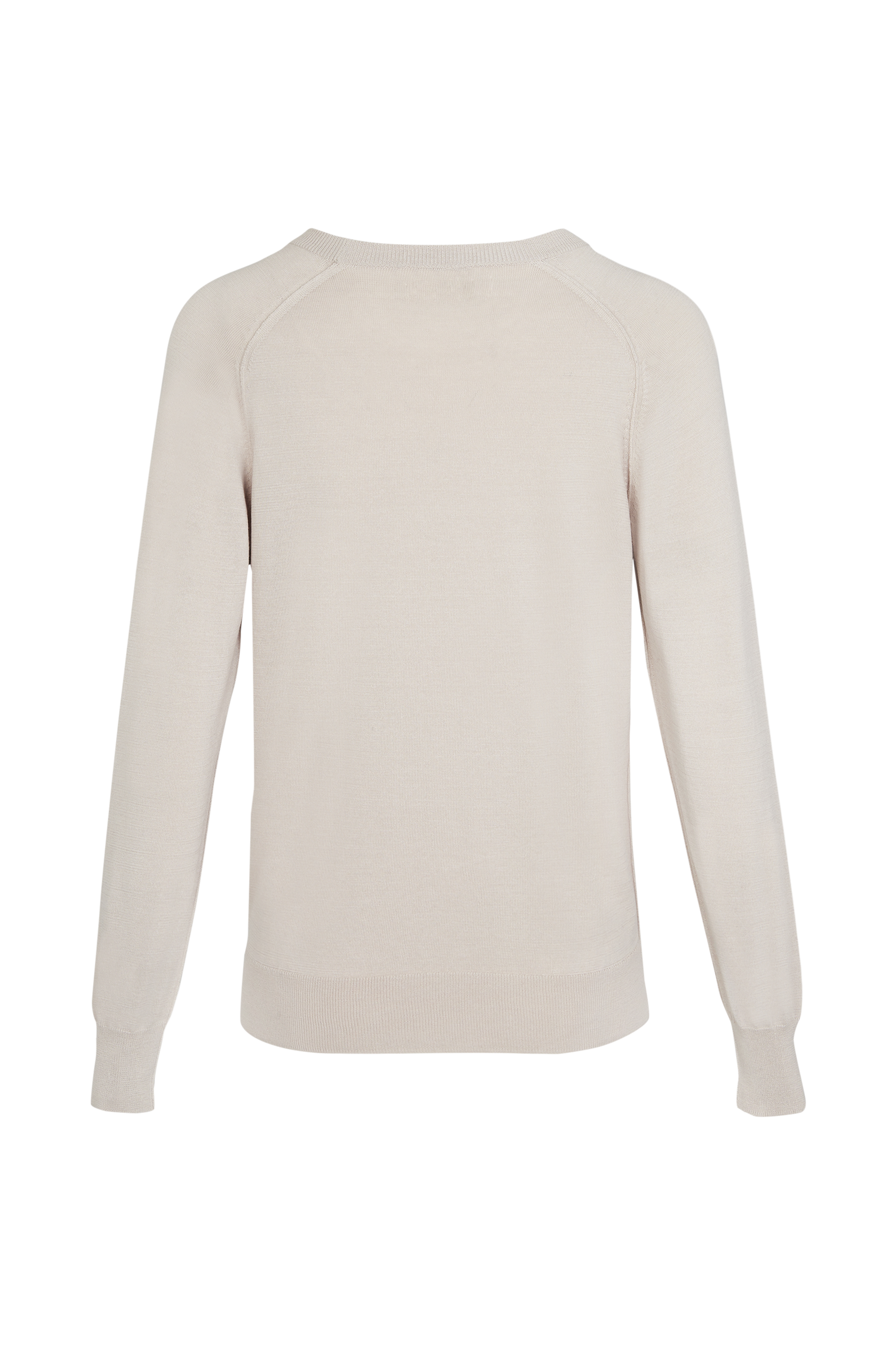 Pull à manches longues à motifs cerises - Beige