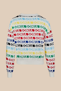 Pull Sonia rayé - Multicolor Blanc