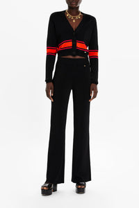 Pantalon flare fluide - Noir