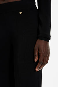 Pantalon flare fluide - Noir