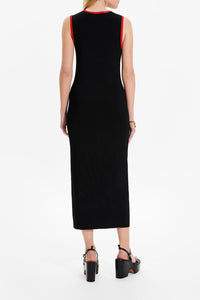 Robe avec détails colorés - Noir