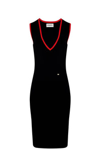 Robe avec détails colorés - Noir