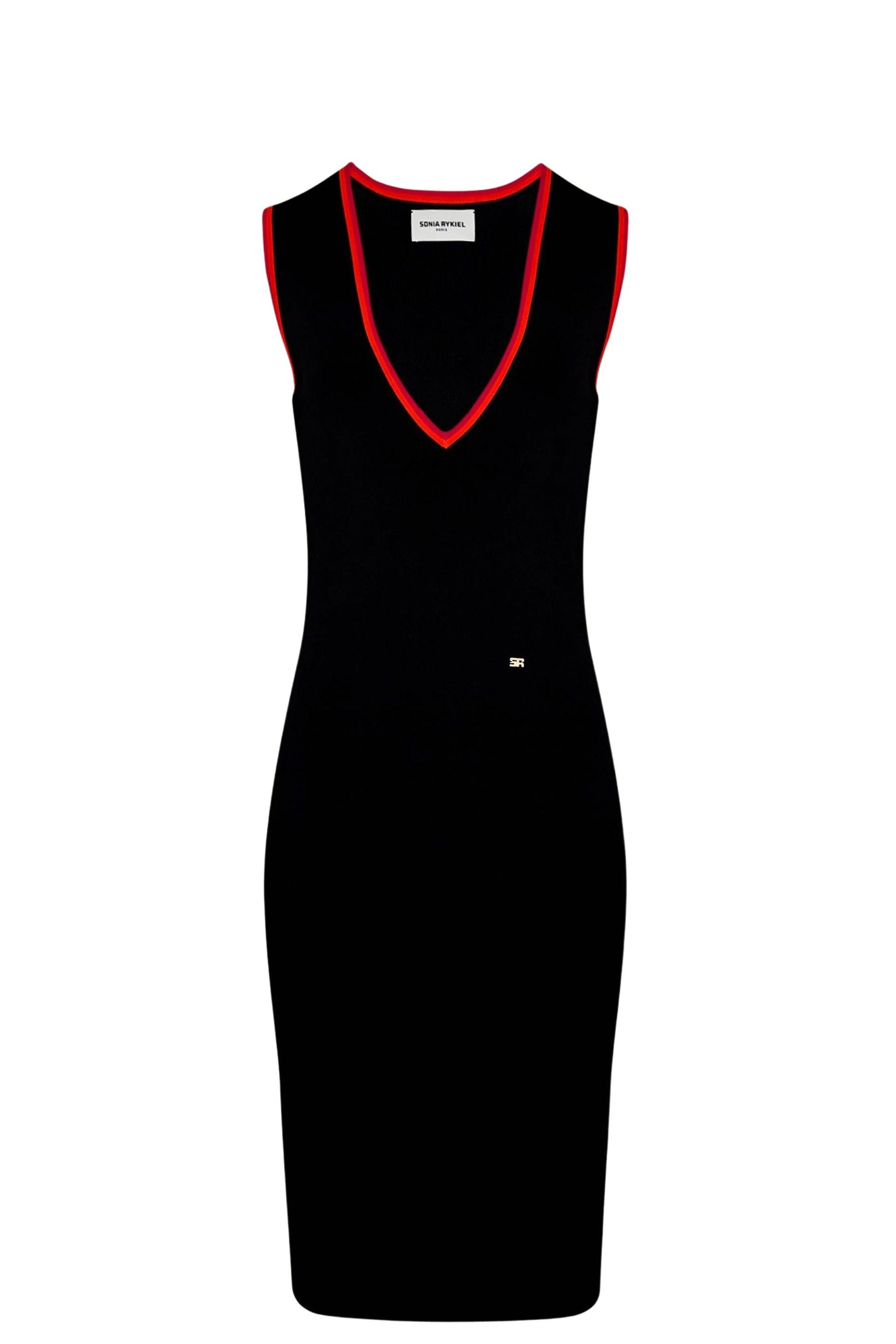 Robe avec détails colorés - Noir